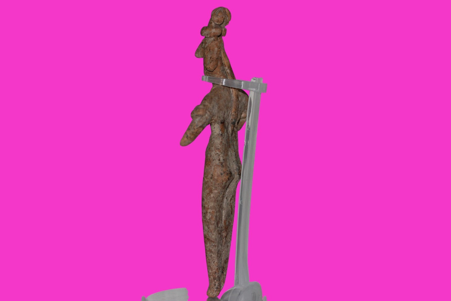 Pre Columbian Artifact 7 inch Female Tomb Figure Colima Mexico 100BC COA 252