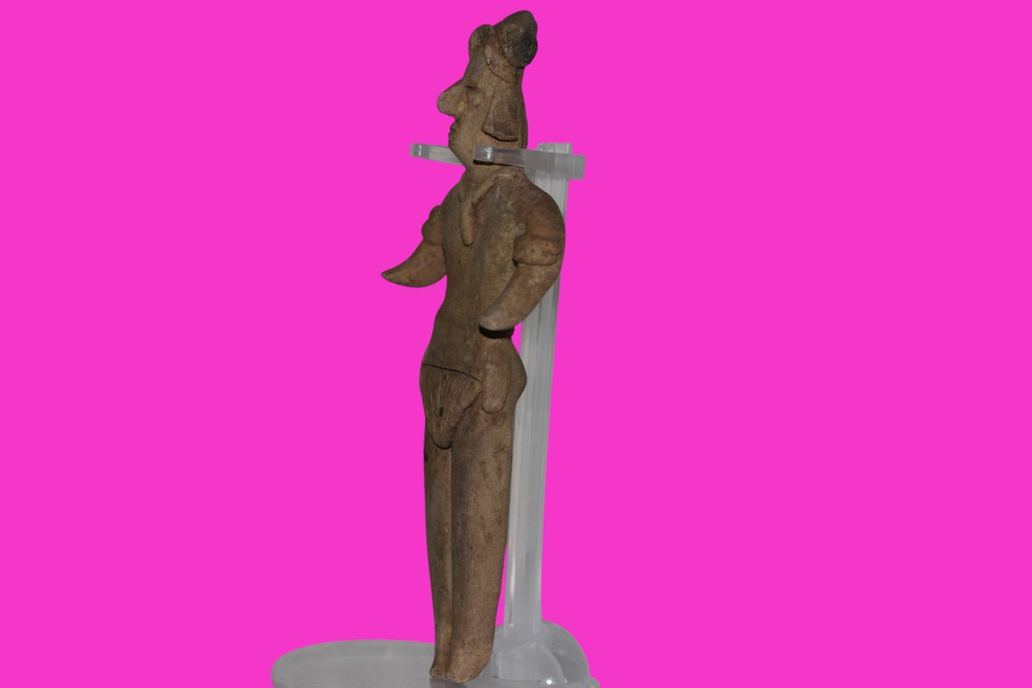Pre Columbian Artifact 6 Inch Shaft Tomb Figure Colima Mexico 100 BC COA 245