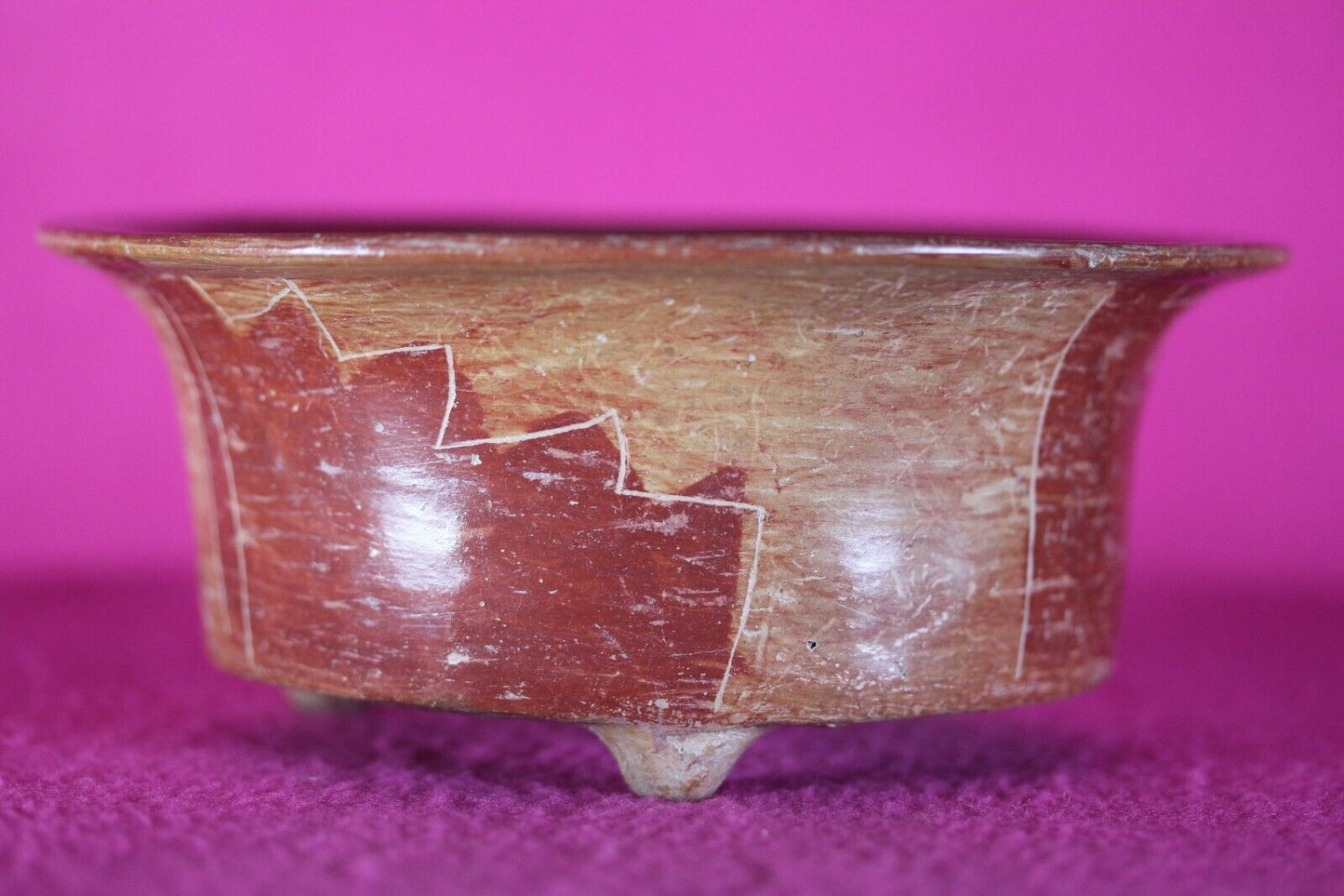 Authentic Pre Columbian Artifact Michoacan Pottery Bowl Arte Primitivo COA T25