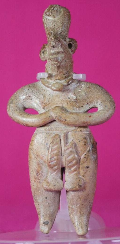 Pre Columbian Artifact Colima Figure Mexico 300BC-300AD Certified COA J35