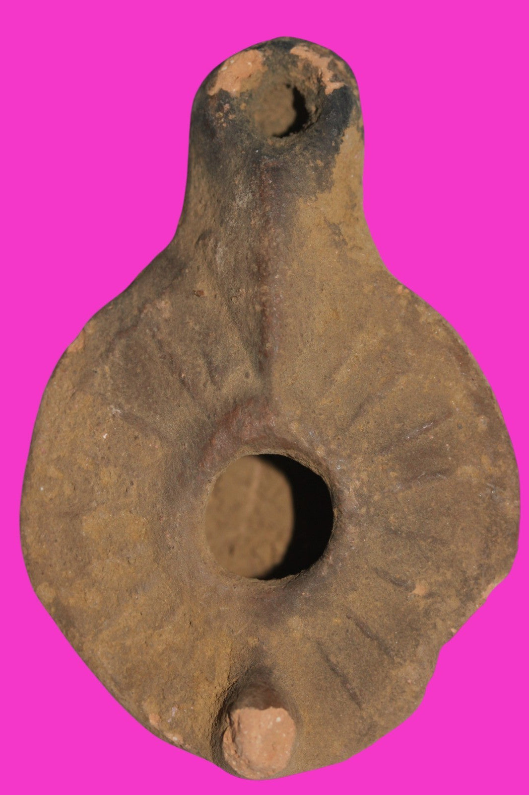 Jesus Christ Homeland Oil Lamp Authentic Holy Land Artifact 100-400 AD COA J107