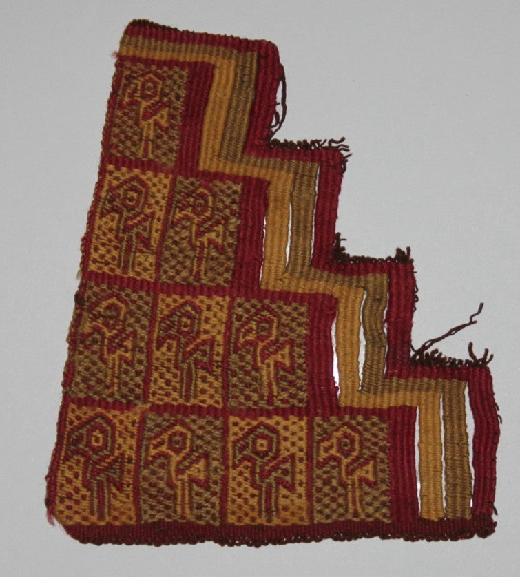 Authentic Pre Columbian Artifact Frameable Textile Border Chancay Peru COA 10