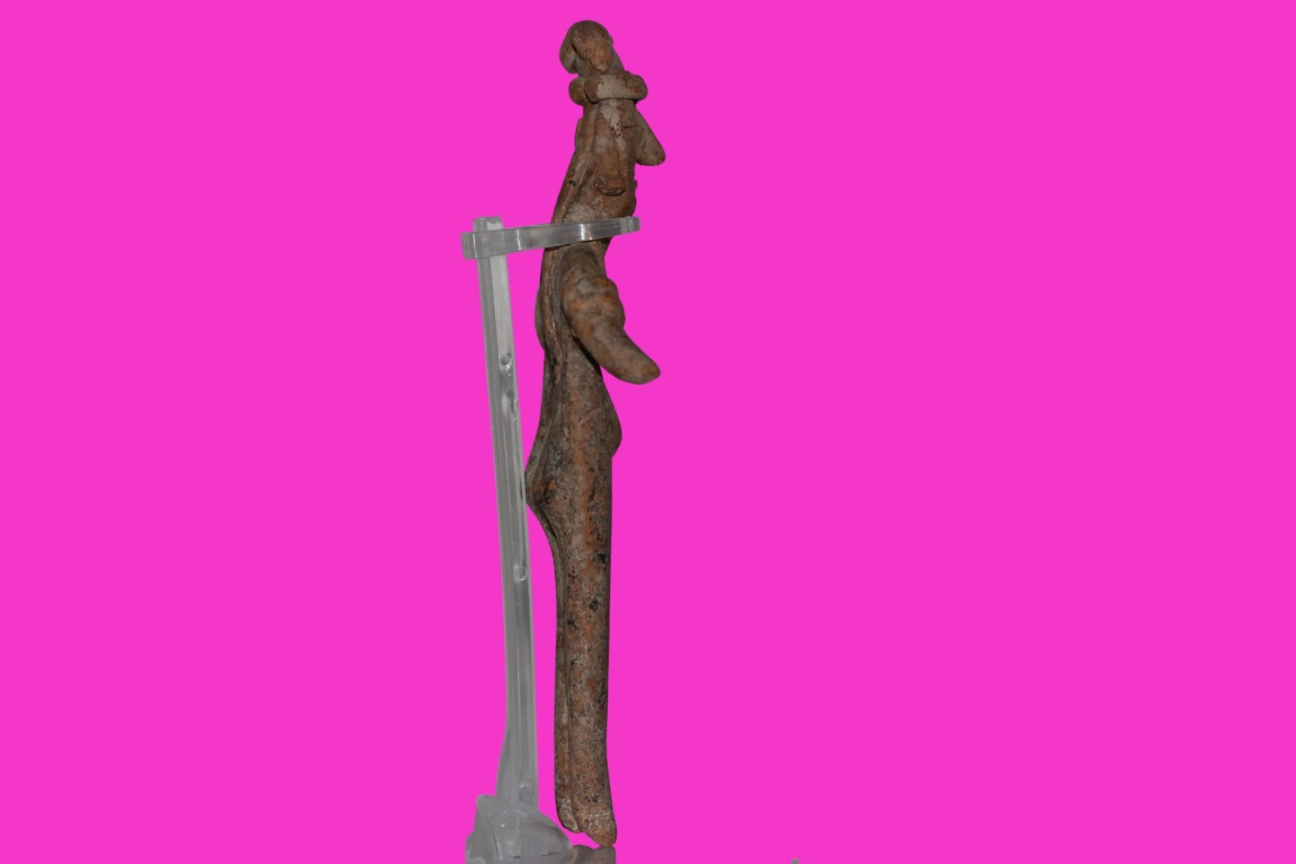 Pre Columbian Artifact 7 inch Female Tomb Figure Colima Mexico 100BC COA 252