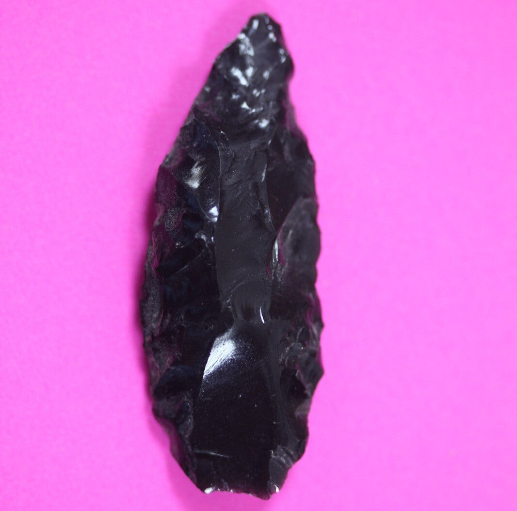 Authentic Pre Columbian Artifact Aztec Arrowhead Battle of Mexico City COA 28