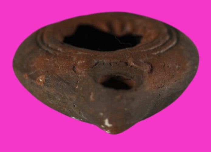 Jesus Christ Homeland Oil Lamp Authentic Holy Land Artifact 100 - 400 AD COA L06