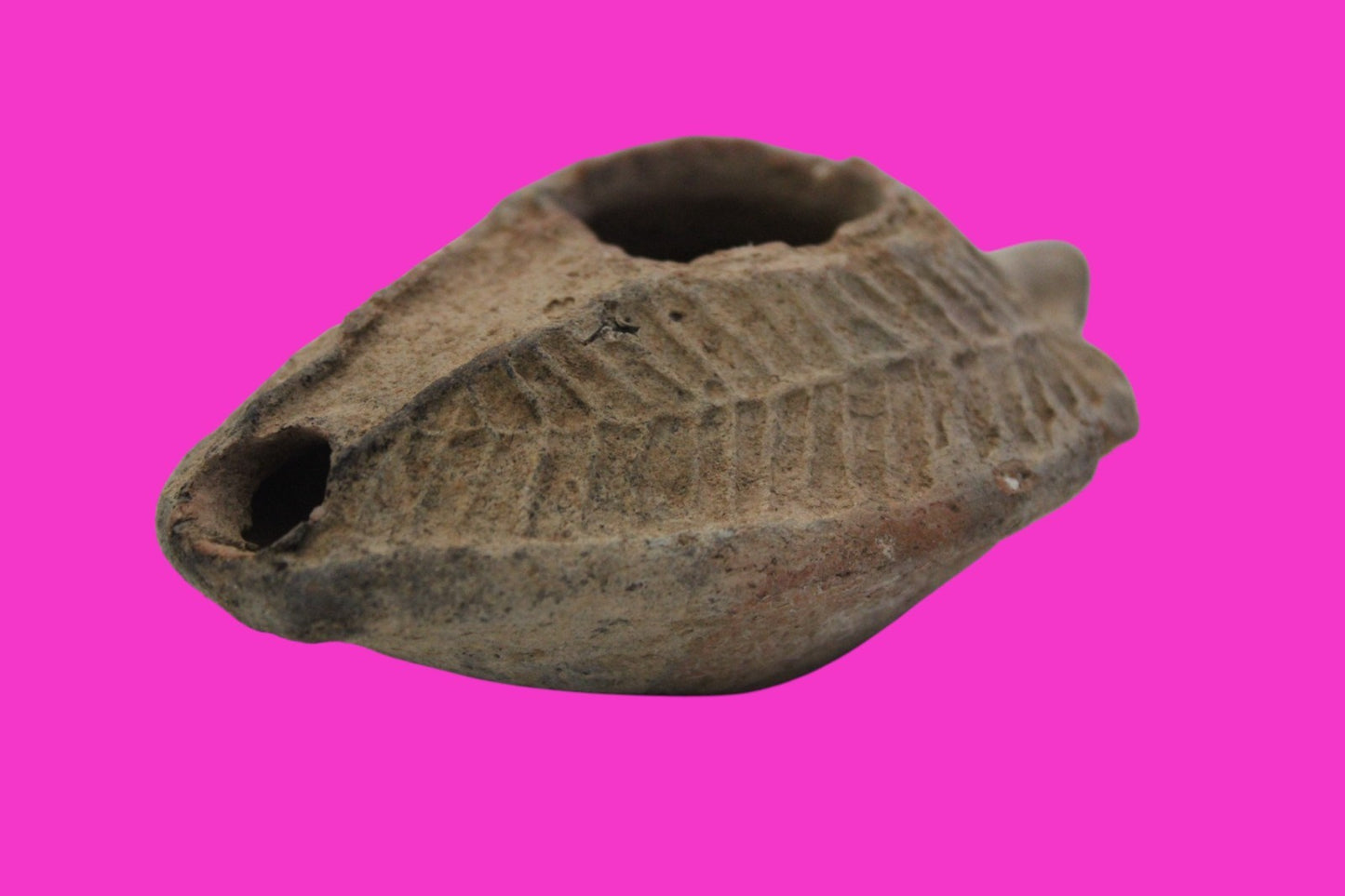 Ancient Holy Land Oil Lamp Artifact From Jesus Christ Home Land 100-500AD COA 54