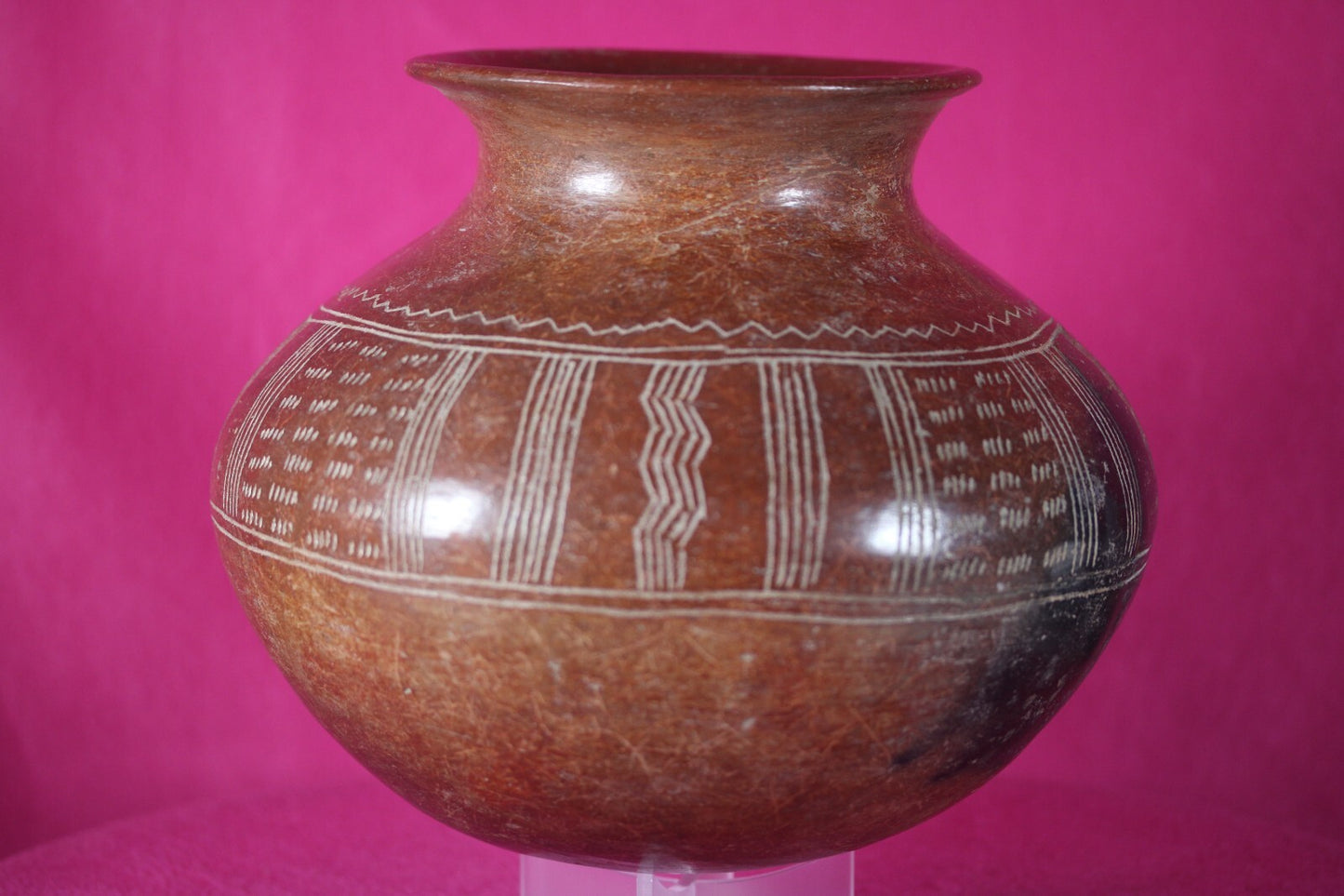 Authentic Pre Columbian Artifact Decorated Olla Chupicuaro Arte Primitivo T103