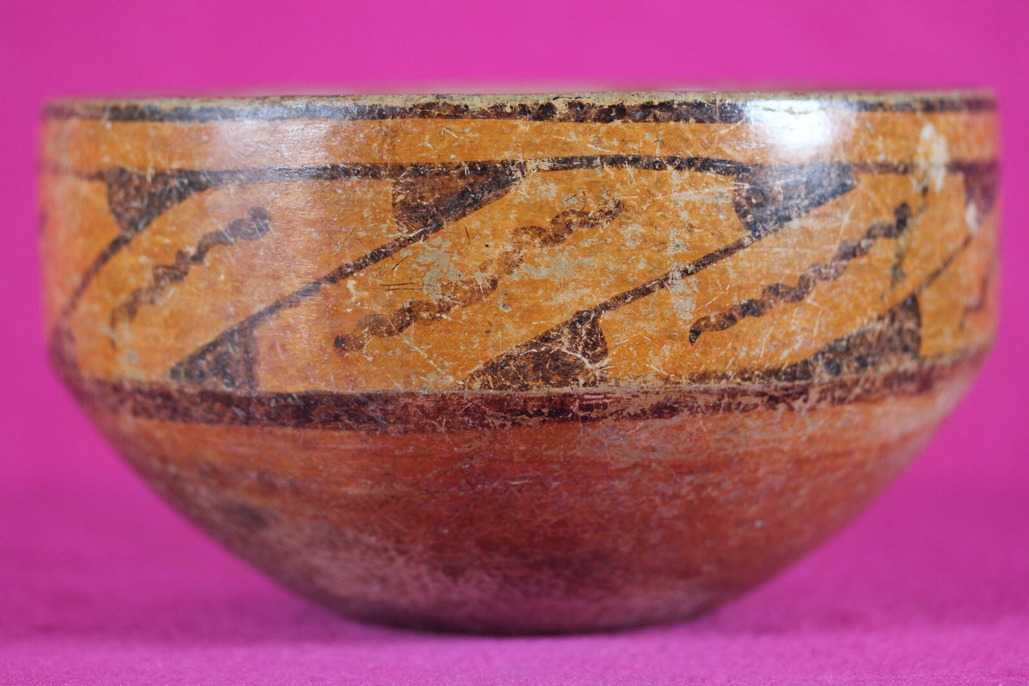 Ex Christies Authentic Pre Columbian Artifact Maya Bowl Yucatan Primitivo T127