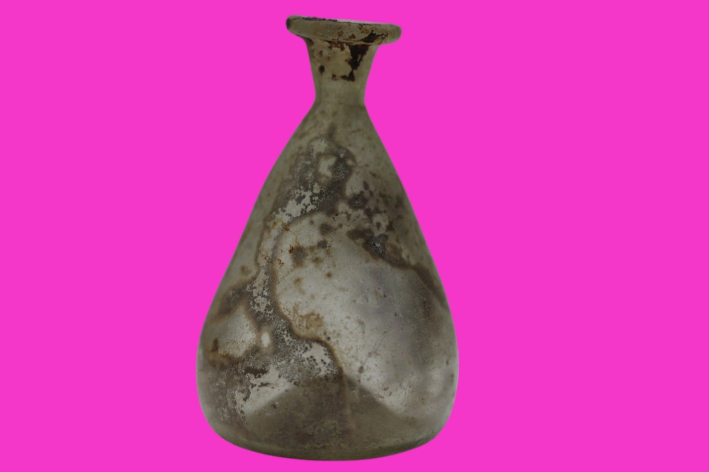 Authentic Ancient Holy Land Artifact Glass Bottle 100-300 AD Roman Era COA J08