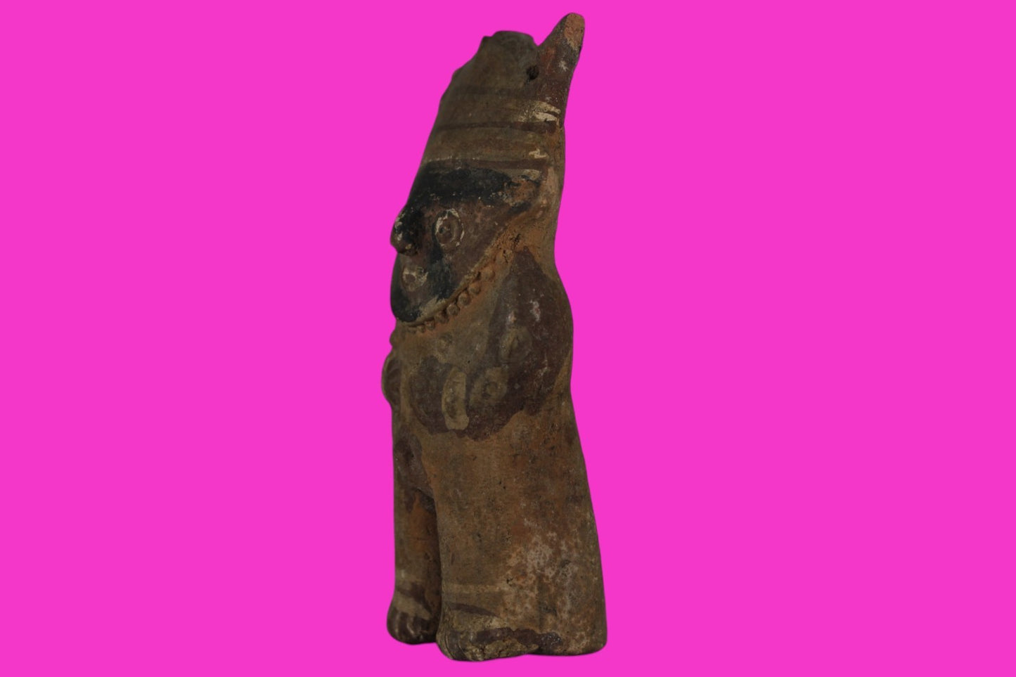 Pre Columbian Authentic Artifact Chancay Male Figure Peru 1200-1450AD COA J41