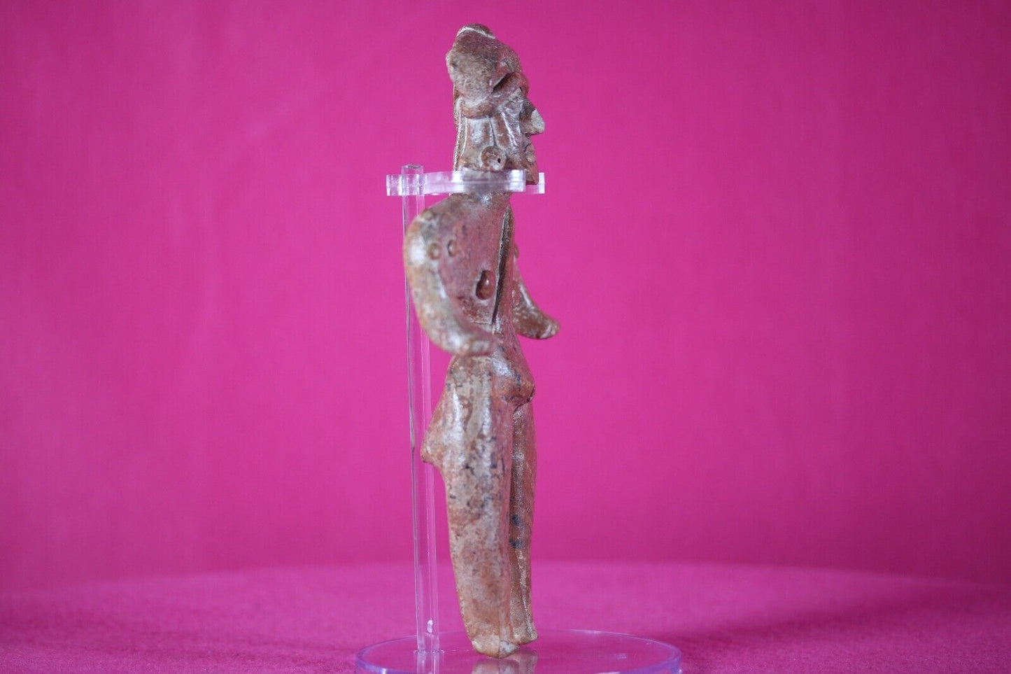 Ex Actor Kirk Douglas Authentic Pre Columbian Artifact Girl Tomb Figure COA T121