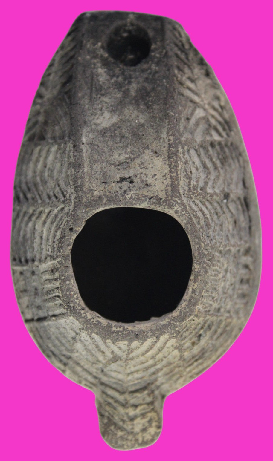 Ancient Holy Land Oil Lamp Artifact Jesus Christ Home Israel 300-600 AD COA 103