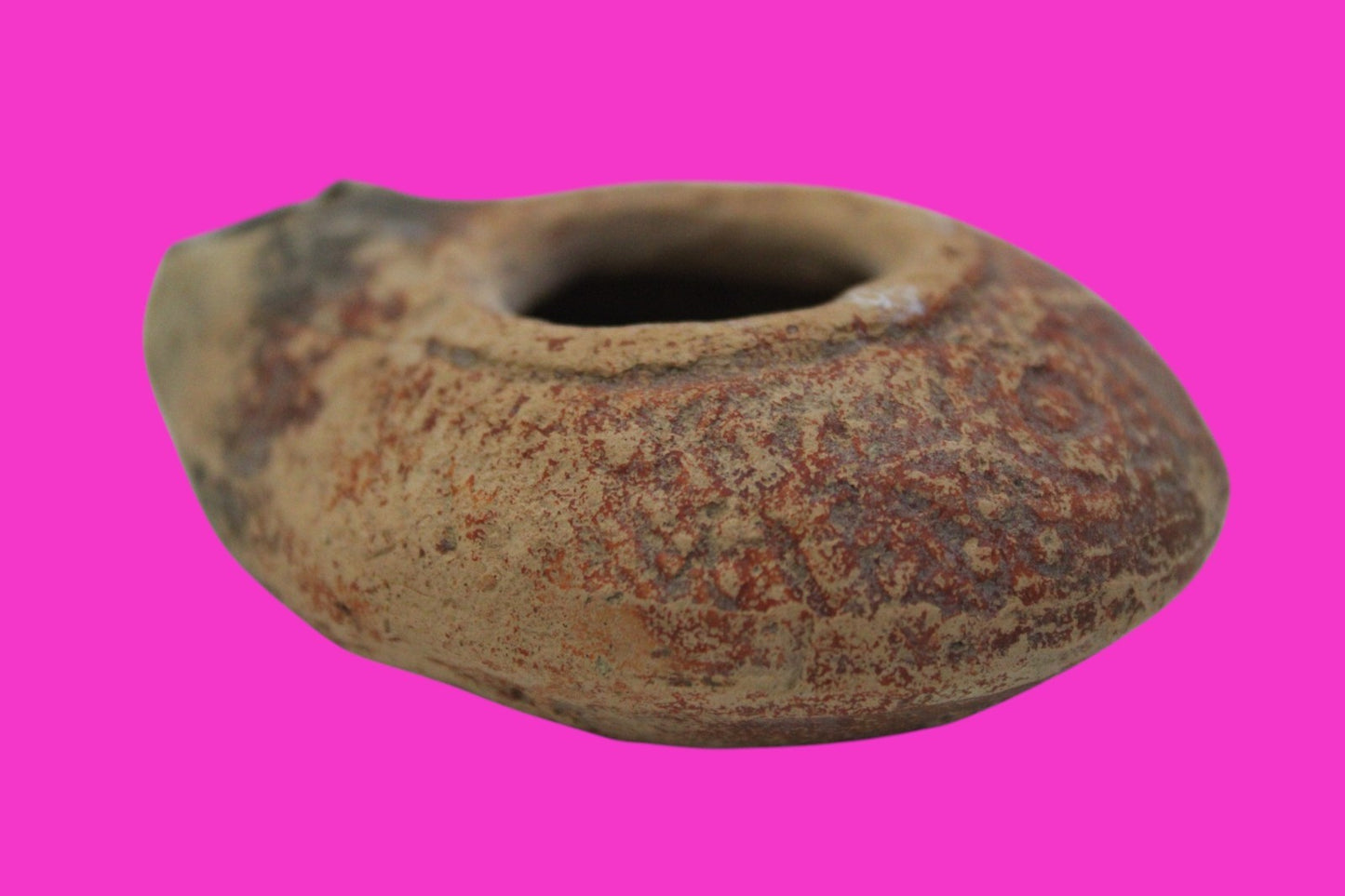 Ancient Holy Land Oil Lamp Artifact From Jesus Christ Home Land 100-500AD COA 59