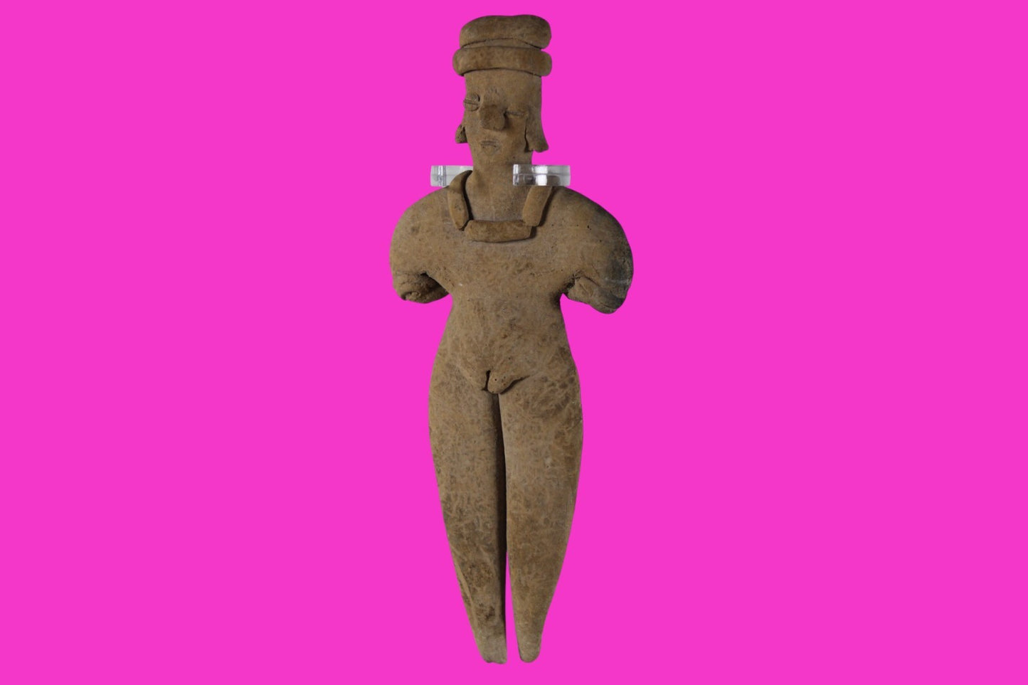 Pre Columbian Artifact 7 in Female Shaft Tomb Figure Colima Mexico 100BC COA 278