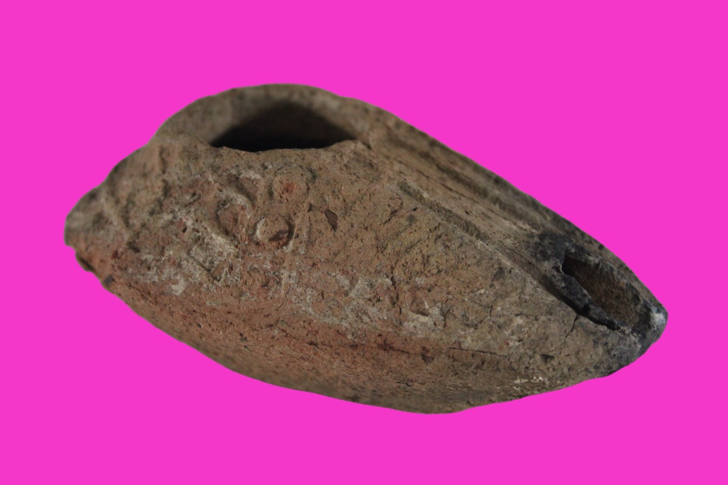 Ancient Holy Land Oil Lamp Artifact Jesus Christ Home Israel 300-600 AD COA 78