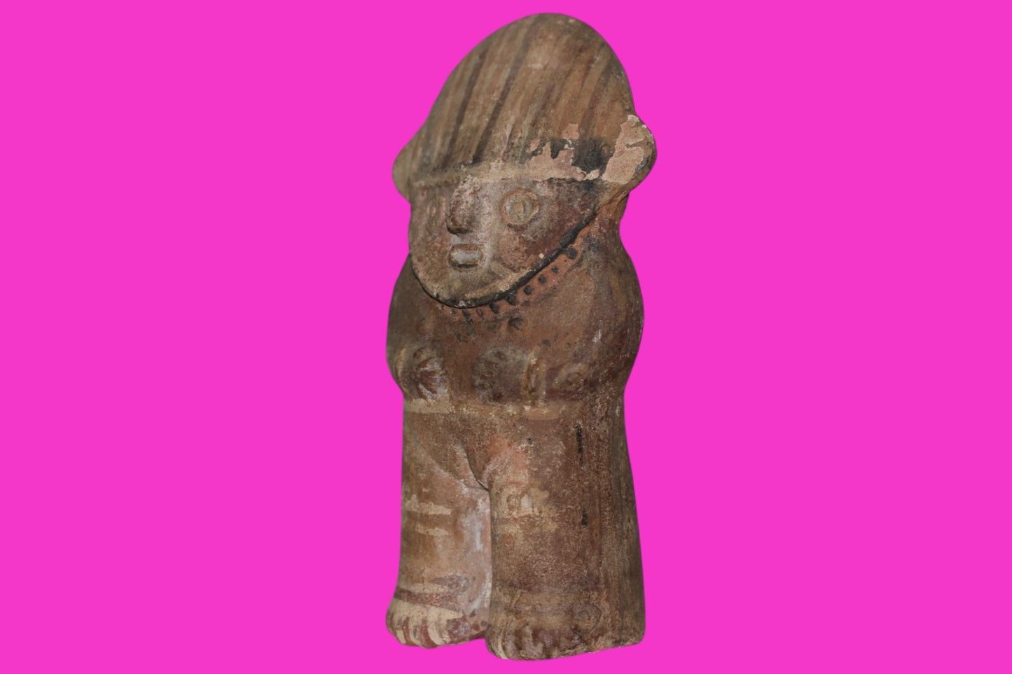 Pre Columbian Authentic Artifact Chancay Female Figure Peru 1200-1450 AD COA J42