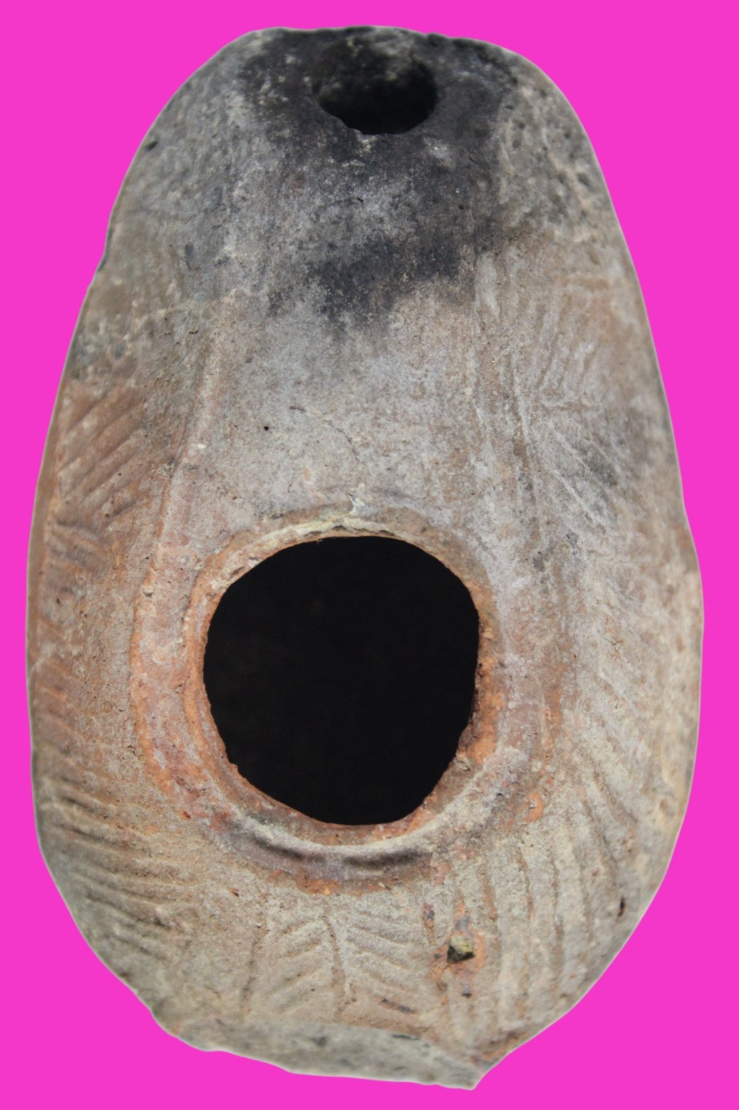 Ancient Holy Land Oil Lamp Artifact Jesus Christ Home Israel 300-600 AD COA 107