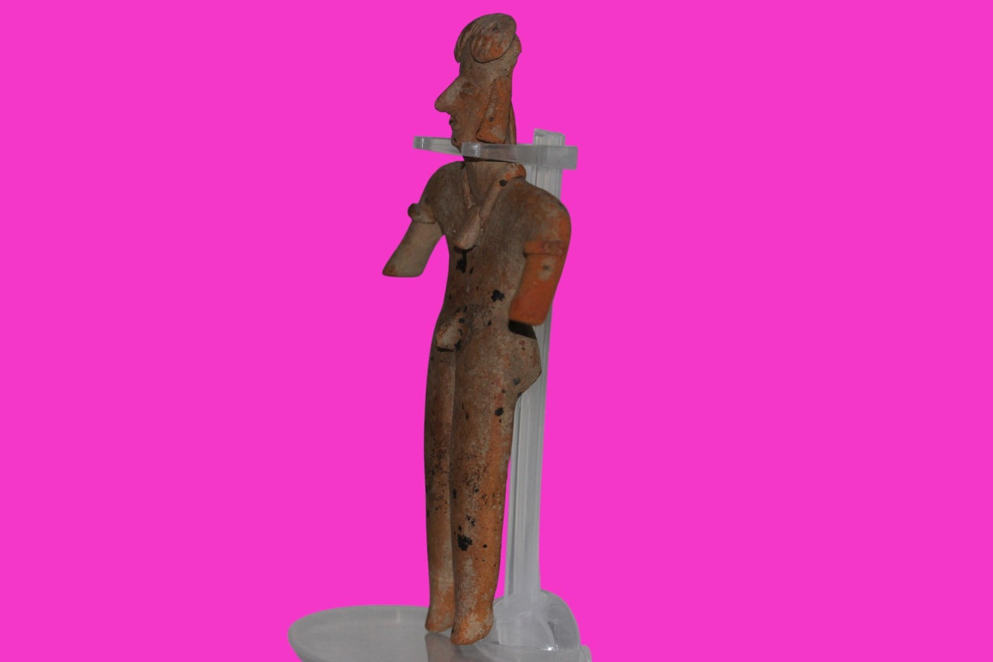 Pre Columbian Artifact 6 Inch Shaft Tomb Figure Colima Mexico 100 BC COA 235