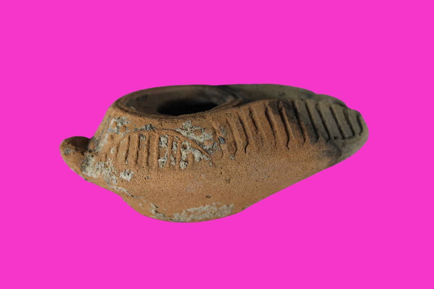 Ancient Holy Land Oil Lamp Artifact Jesus Christ Homeland 100BC-400AD COA 15