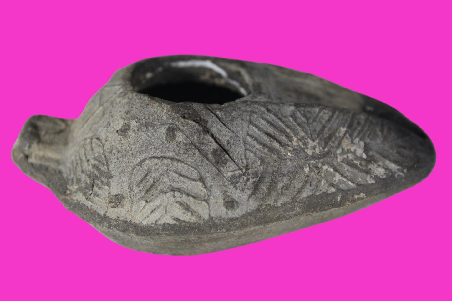 Ancient Holy Land Oil Lamp Artifact Jesus Christ Home 300-600 AD Israel COA 98