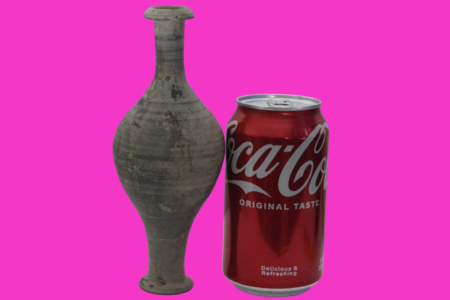 Authentic Ancient Holy Land Artifact Rare Spindle Amphora 300 to 100 BC COA J25