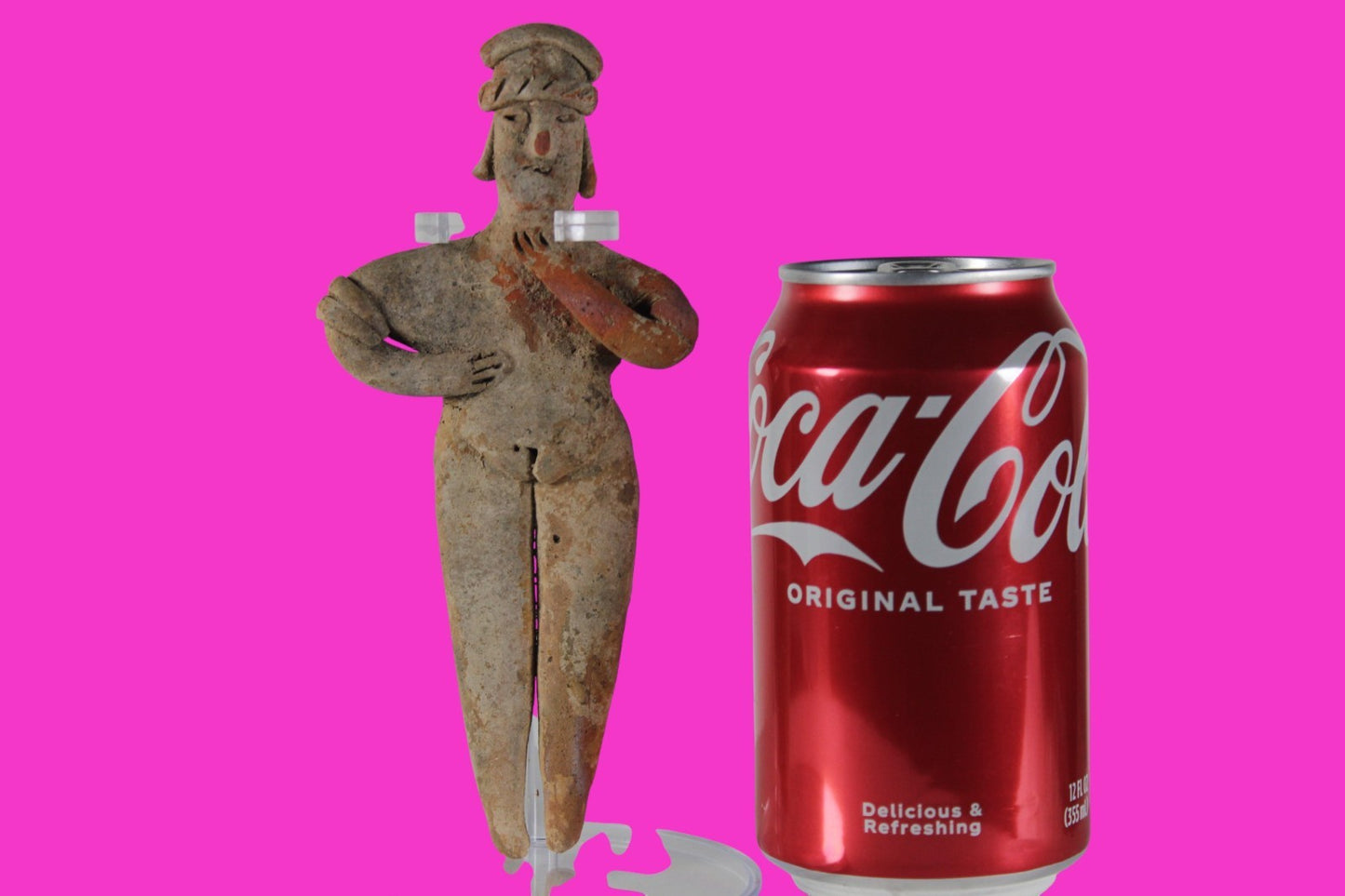 Pre Columbian Artifact 6 Inch Tall Shaft Tomb Figure Colima Mexico 100BC COA 285