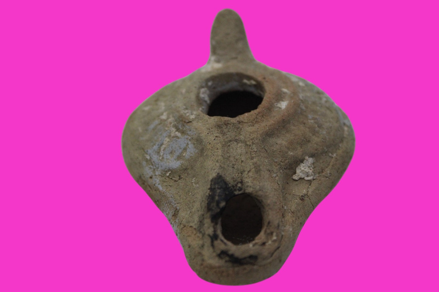 Ancient Holy Land Oil Lamp Artifact From Jesus Christ Home Land 100-500AD COA 67