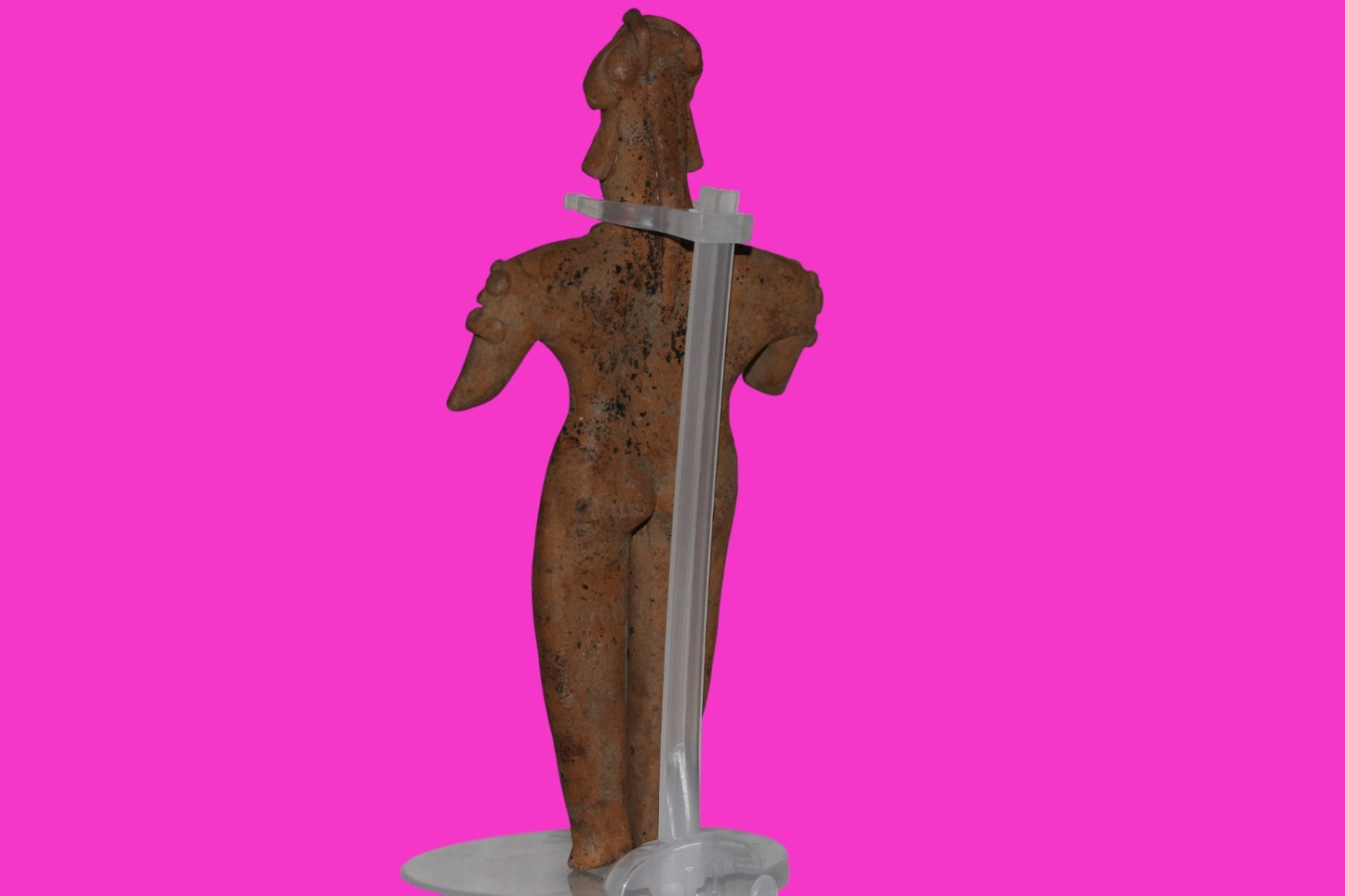 Pre Columbian Artifact 7 Inch Shaman Tomb Figure Colima Mexico 100 BC COA 234