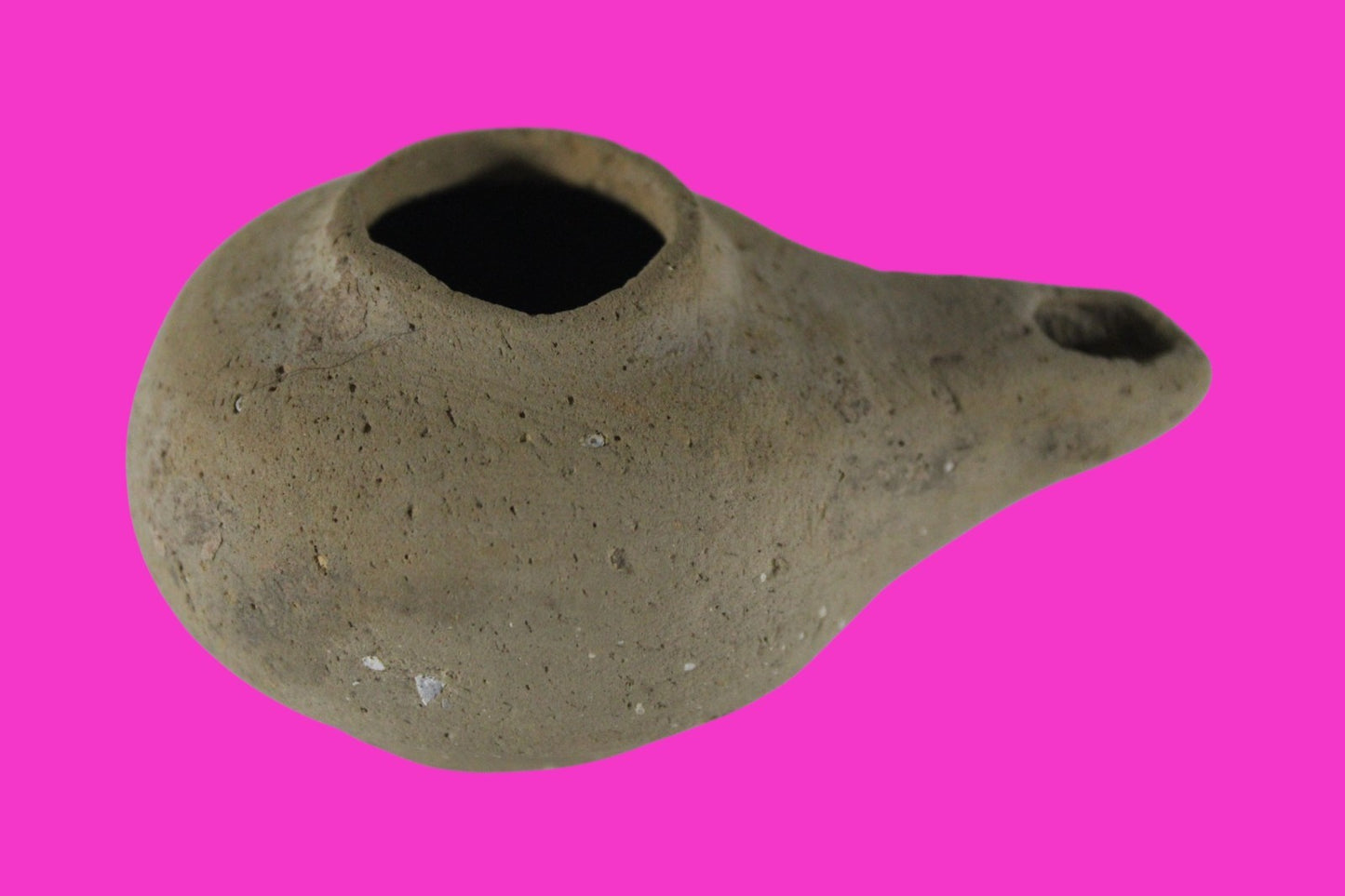 Ancient Holy Land Oil Lamp Artifact Land of Jesus Christ 100 BC-200 AD COA J150