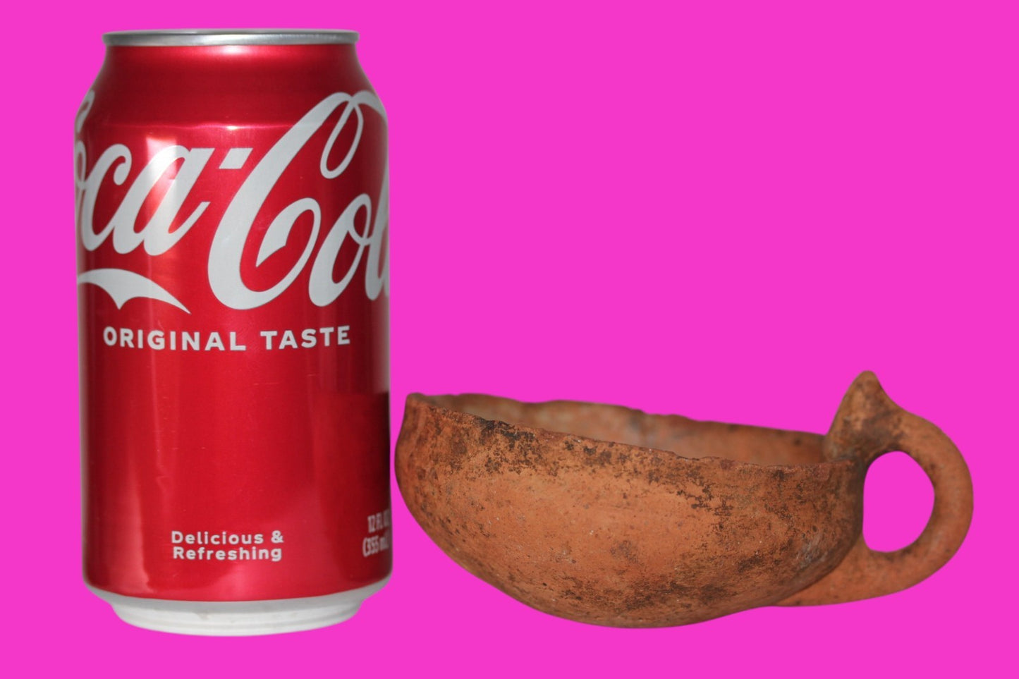 Ancient Holy Land Artifact 4000 Year Old Cup Time of Abraham 2000 BC COA J113