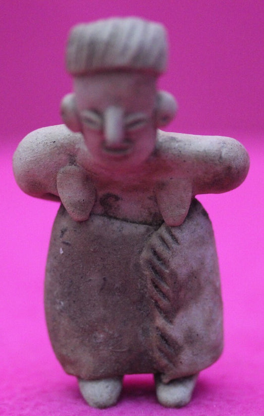 Authentic Pre Columbian Artifact Rare Grandma Tomb Figure Colima Mexico COA 156