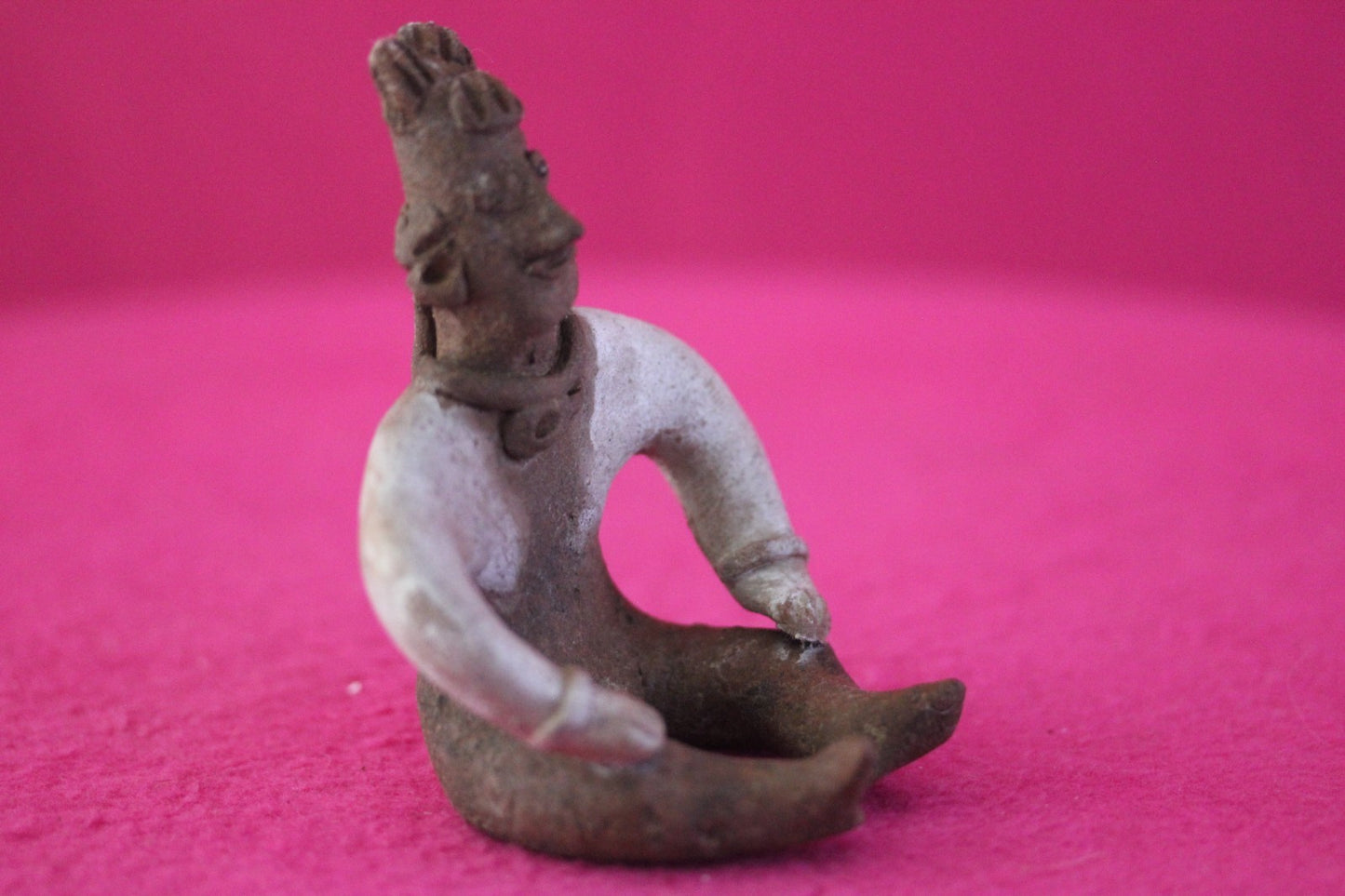 Pre Columbian Artifact Authentic Seated Shaman Tomb Figure Colima Mexico COA 194