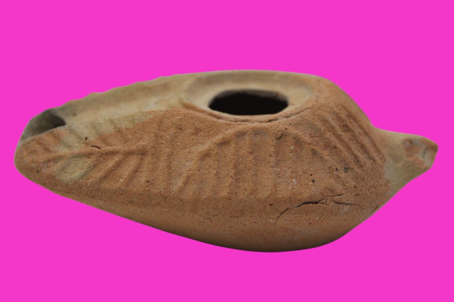 Ancient Holy Land Oil Lamp Artifact From Jesus Christ Home Land 100-500AD COA 57