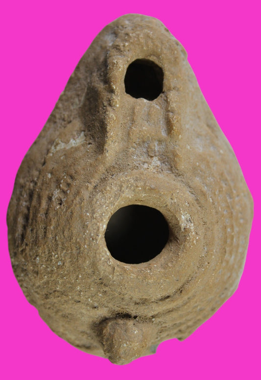 Jesus Christ Homeland Oil Lamp Authentic Holy Land Artifact 100 - 400 AD COA L10