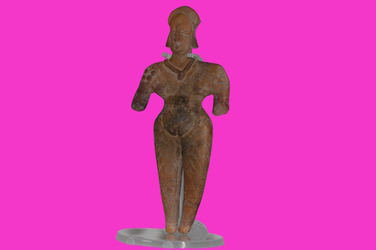 Pre Columbian Artifact BIG Female Shaman Tomb Figure Colima Mexico 100BC COA 250