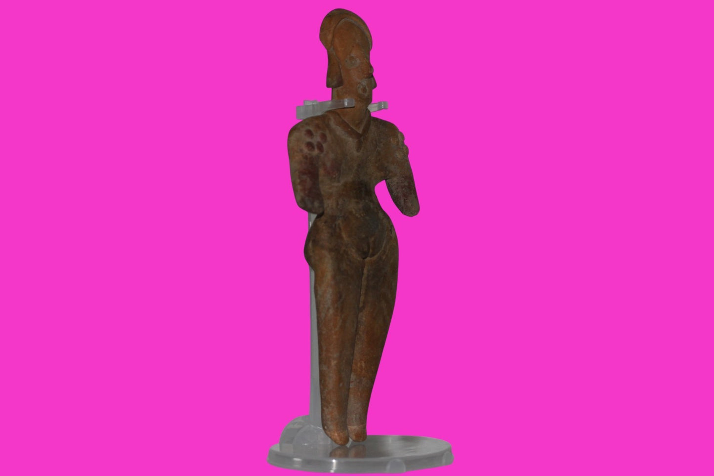 Pre Columbian Artifact BIG Female Shaman Tomb Figure Colima Mexico 100BC COA 250