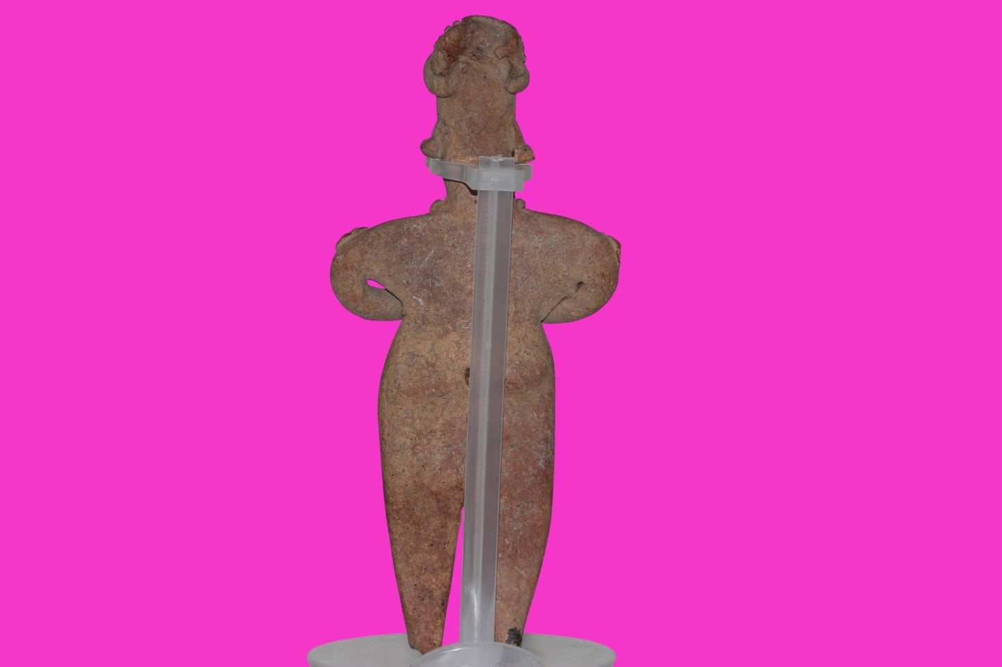 Pre Columbian Artifact 8 inch Male Shaft Tomb Figure Colima Mexico 100BC COA 262