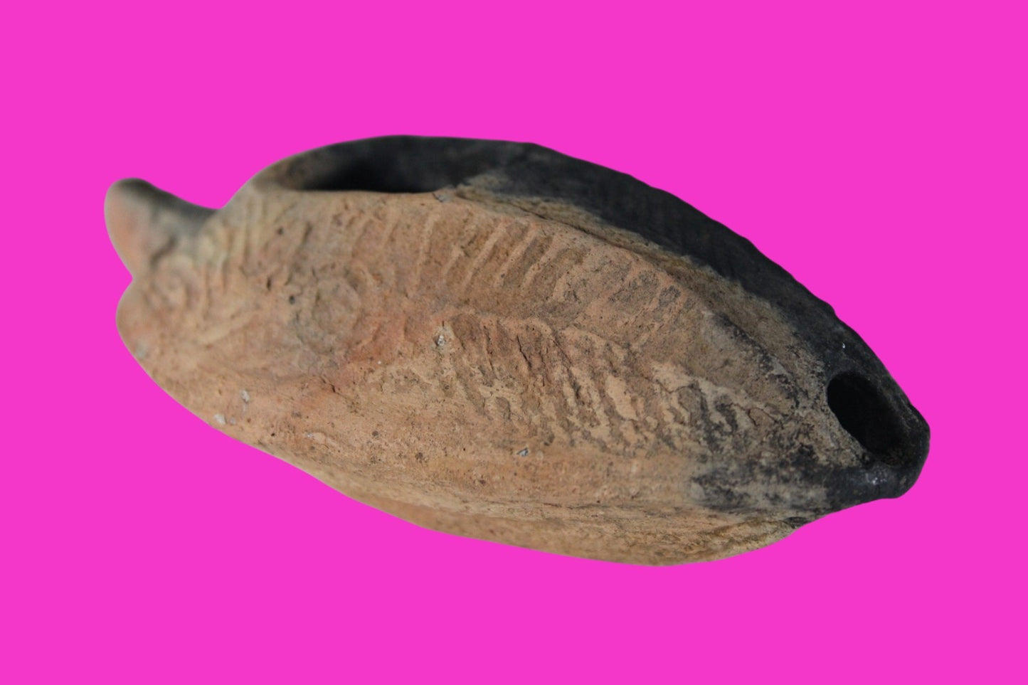 Ancient Holy Land Oil Lamp Artifact Jesus Christ Home 300-600 AD Israel COA 94