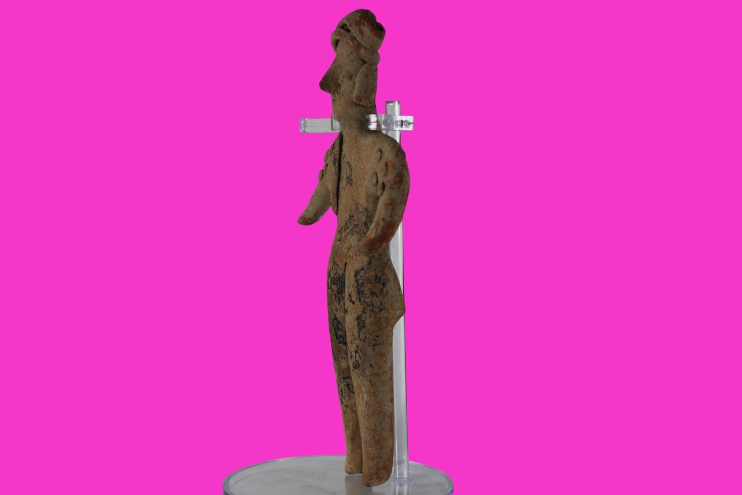 Pre Columbian Artifact 7 Inch Tall Shaft Tomb Figure Colima Mexico 100BC COA 284