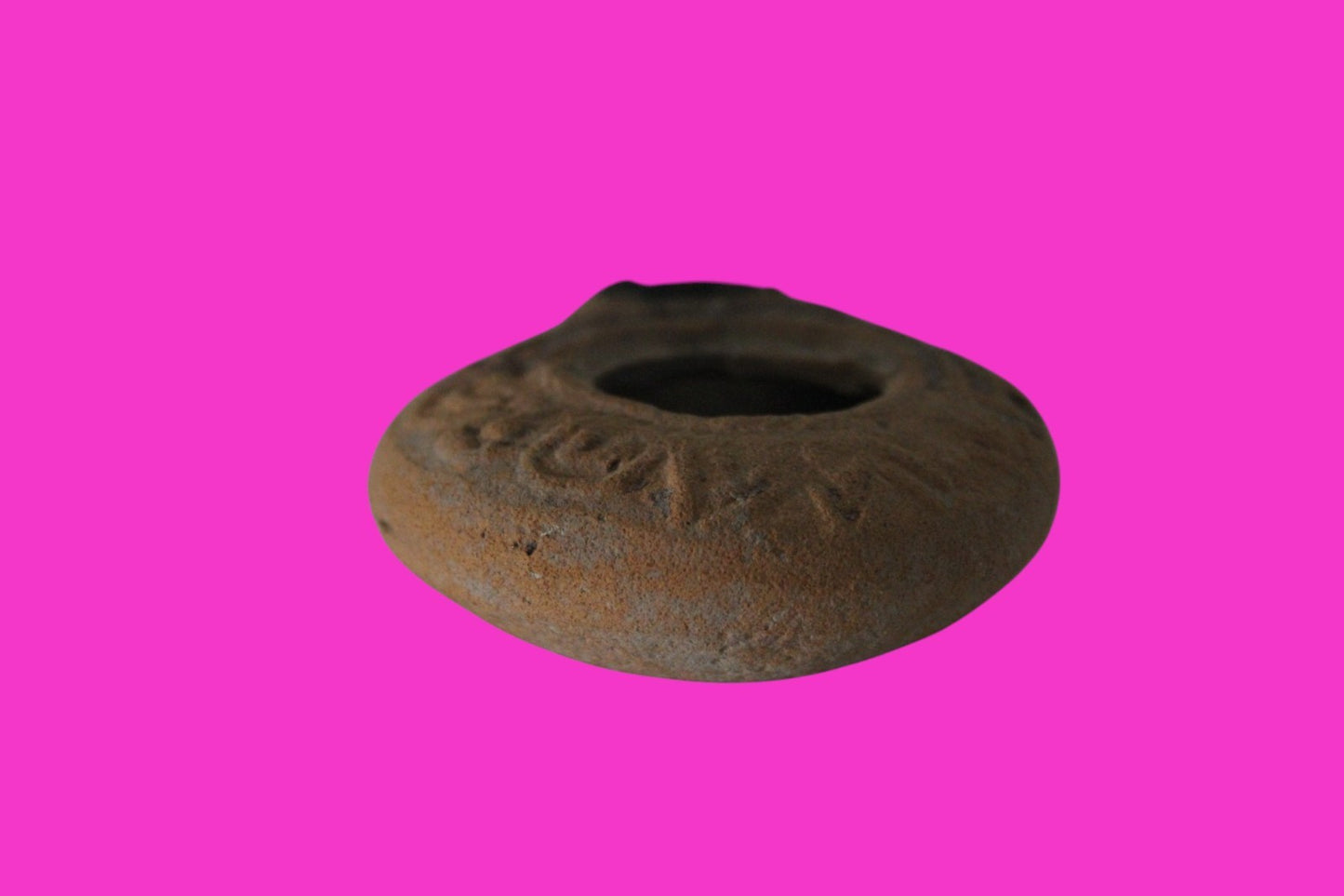 Ancient Holy Land Oil Lamp Artifact Jesus Christ Homeland 100BC-400AD COA 17