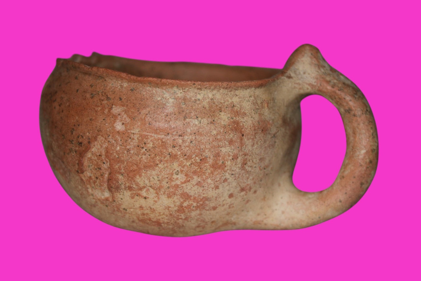 Holy Land Artifact Authentic 4000 Year Old Cup Time of Abraham 2000 BC COA J118