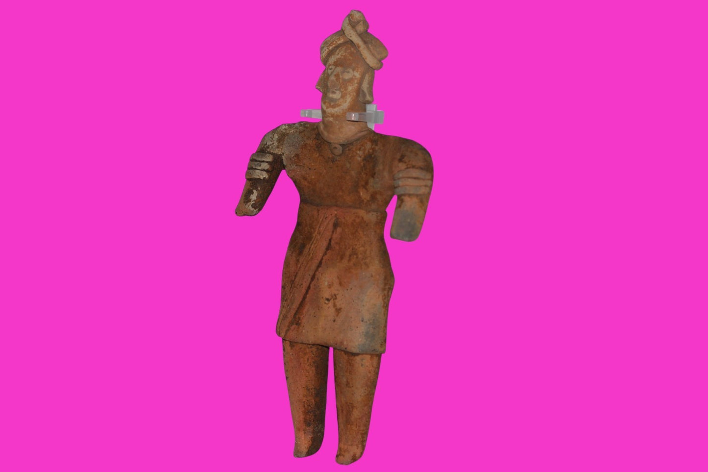 Pre Columbian Artifact 8 inch Female Tomb Figure Colima Mexico 100 BC COA 258