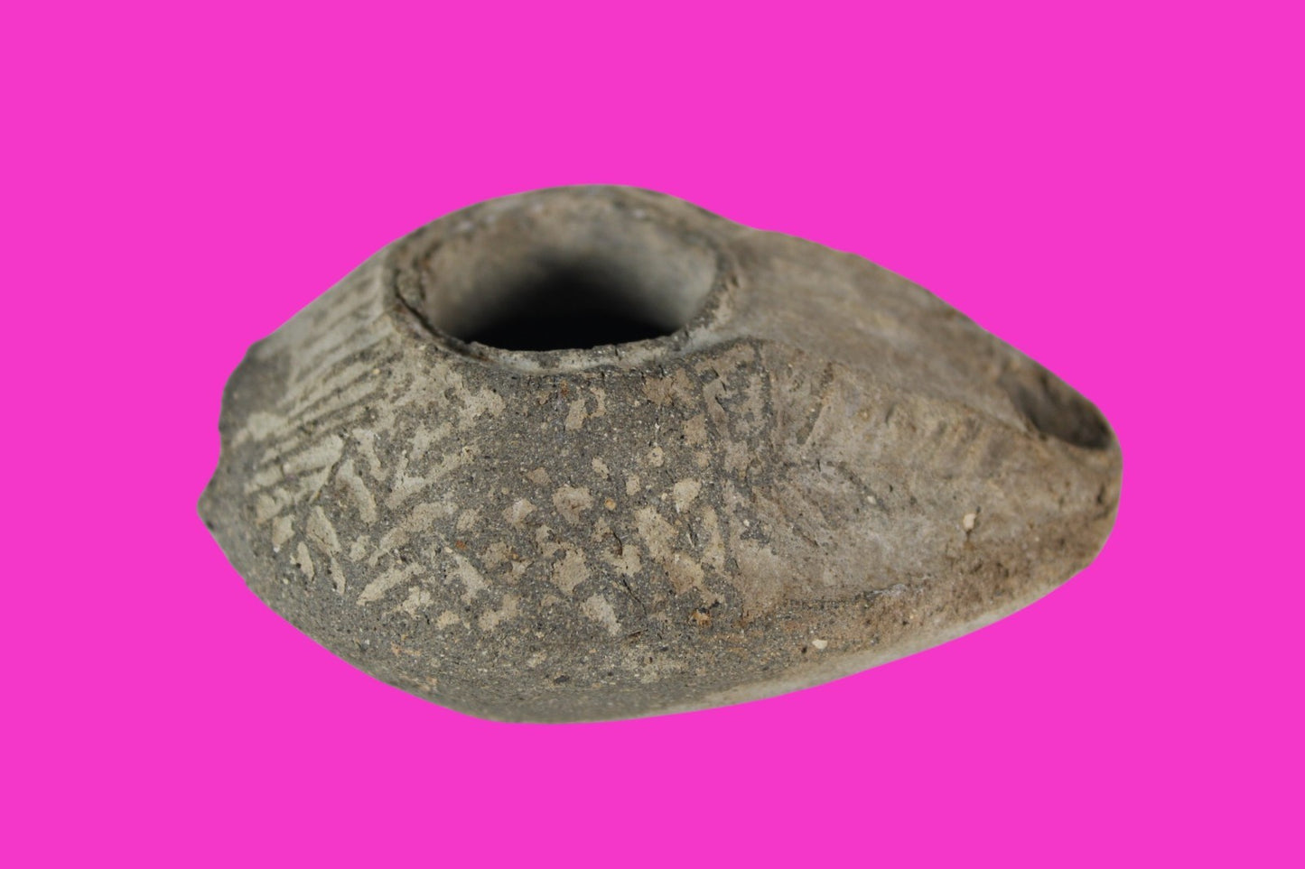 Ancient Holy Land Oil Lamp Artifact Jesus Christ Home Israel 300-600 AD COA 106