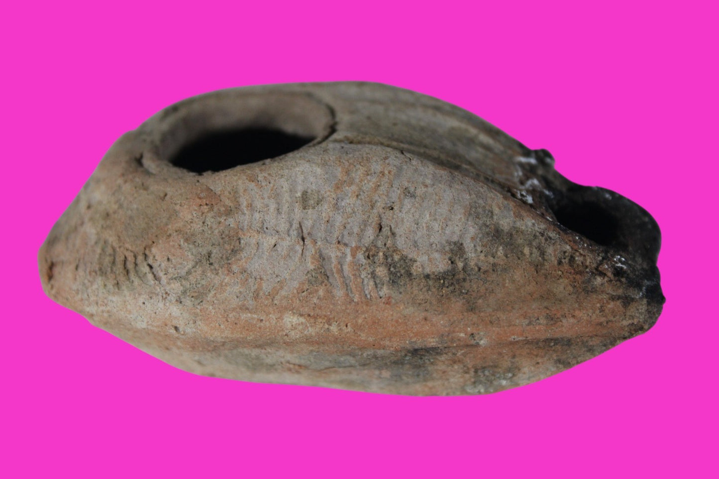 Ancient Holy Land Oil Lamp Artifact Jesus Christ Home 300-600 AD Israel COA 96