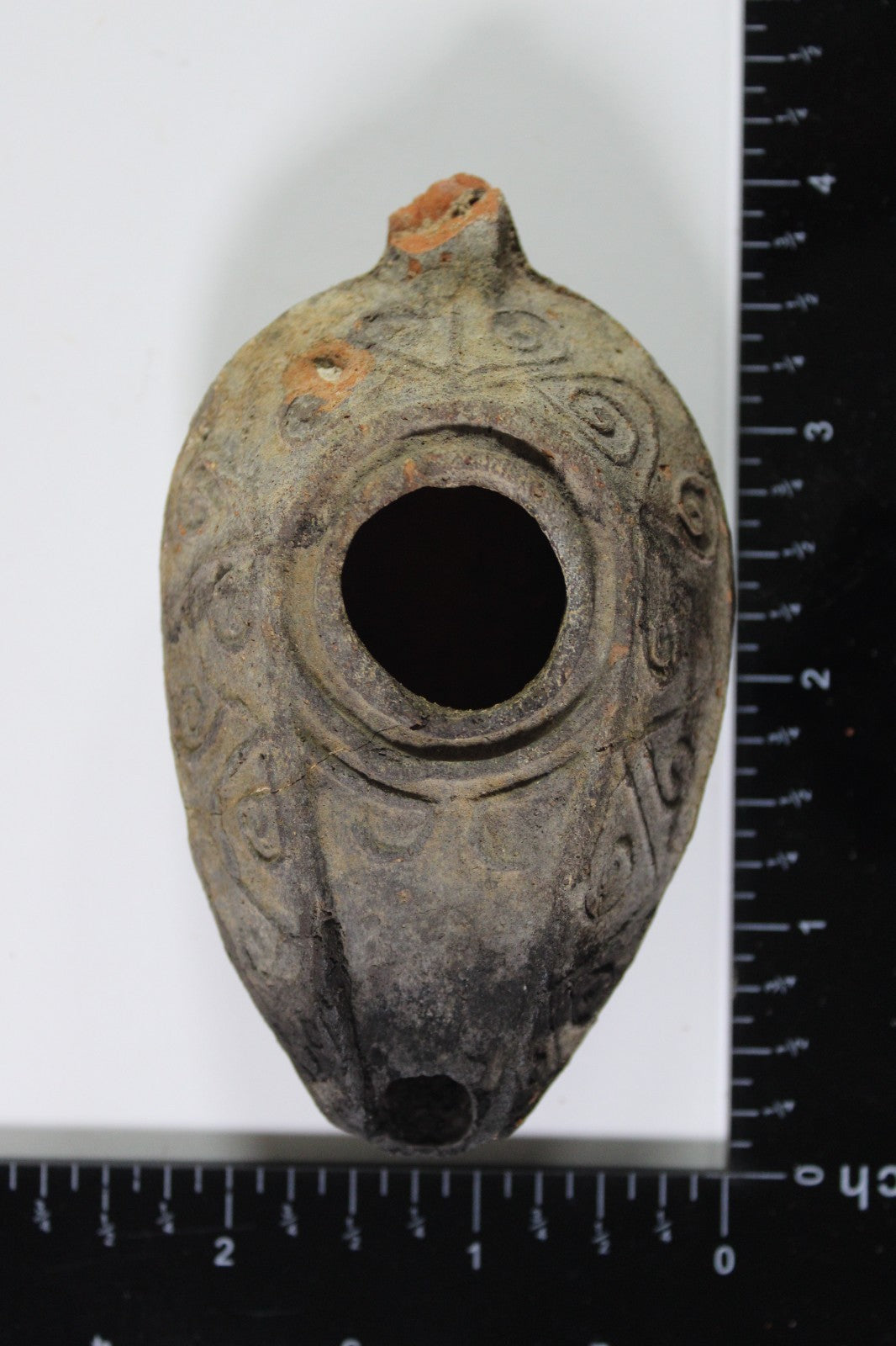 Ancient Holy Land Oil Lamp Artifact Jesus Christ Home Israel 300-600 AD COA 80