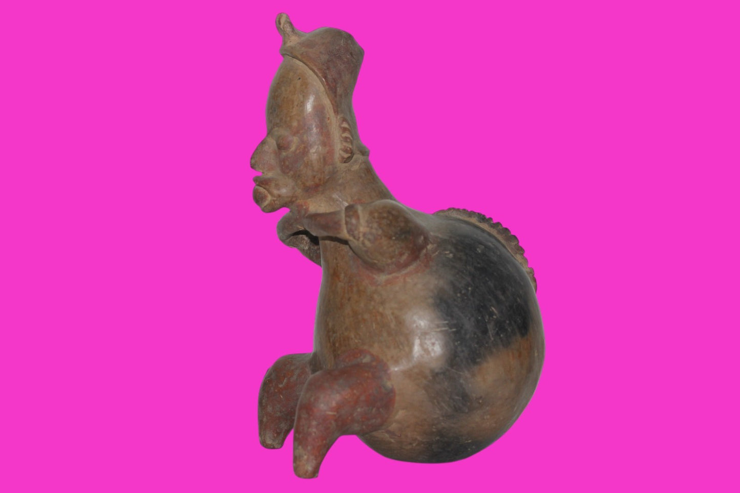 Pre Columbian Artifact Authentic Bloated Figure Jalisco Mexico 300 BC COA 218