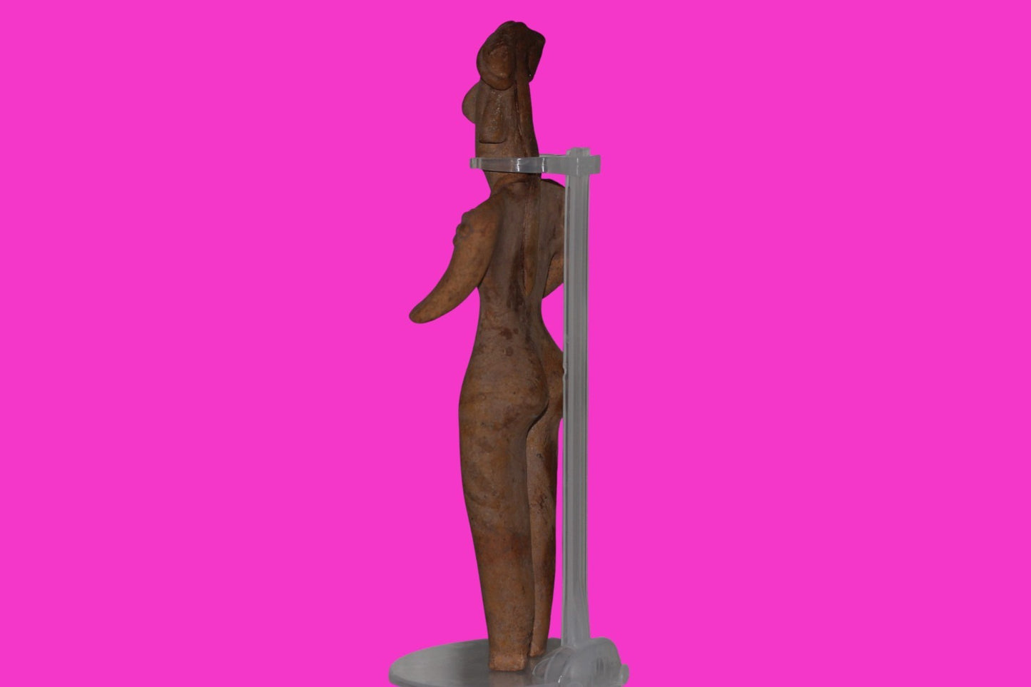 Pre Columbian Artifact 8in Female Shaman Tomb Figure Colima Mexico 100BC COA 254