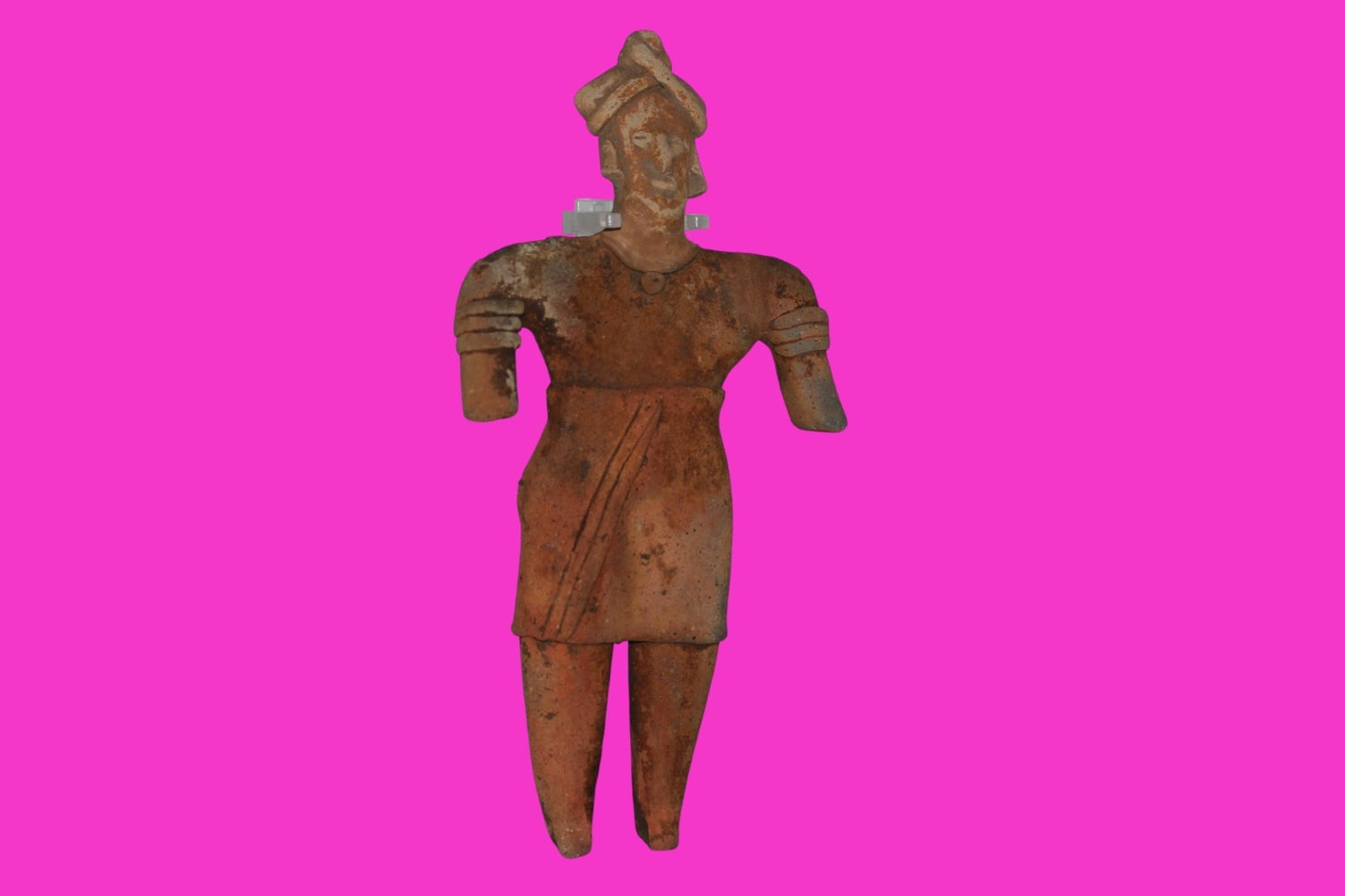 Pre Columbian Artifact 8 inch Female Tomb Figure Colima Mexico 100 BC COA 258