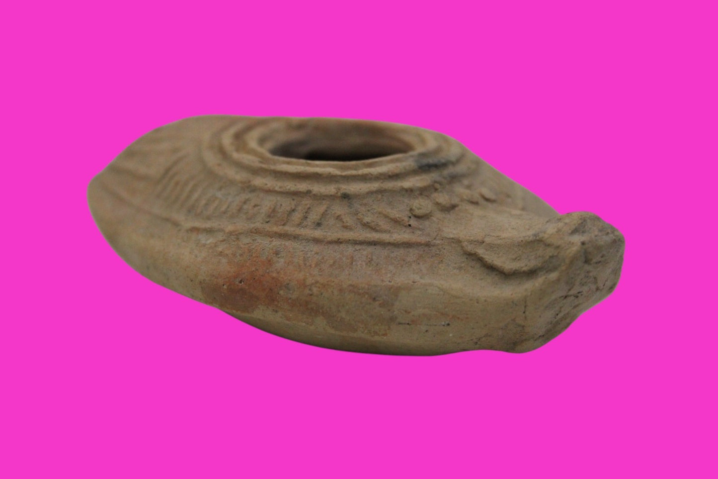 Ancient Holy Land Oil Lamp Artifact From Jesus Christ Home Land 100-500AD COA 55