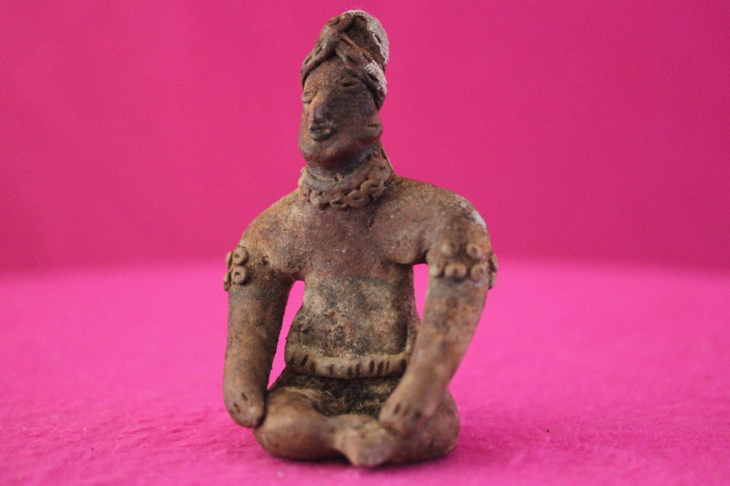 Pre Columbian Artifact Authentic Rare Seated Tomb Figure Colima Mexico COA 179